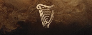 guinness harpe logo med røg