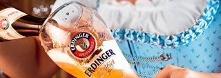erdinger glas skænket op